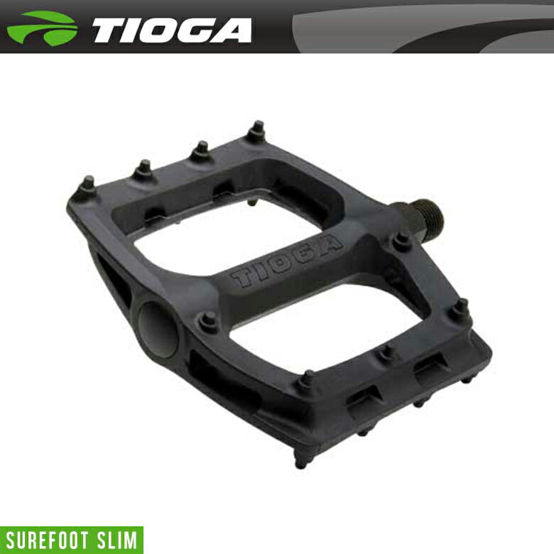 TIOGA タイオガ PEDAL ペダル SureFoot Slim シュアーフットスリム ブラック(左右ペア)(PDL12300)(4935012032298)