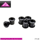 (メール便対応商品)GIZA ギザ Chainring Fixing Bolt Set (for Double)チェーンリングフィキシングセット(ダブル用) ブラック(5個入り)(4935012314837)