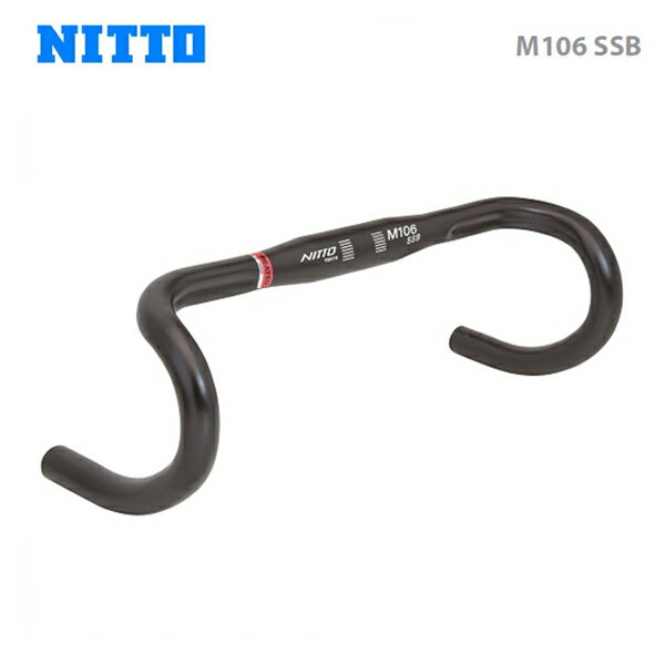 NITTO 日東 ロード アルミハンドルバー M106 SSB 31.8mm ブラック