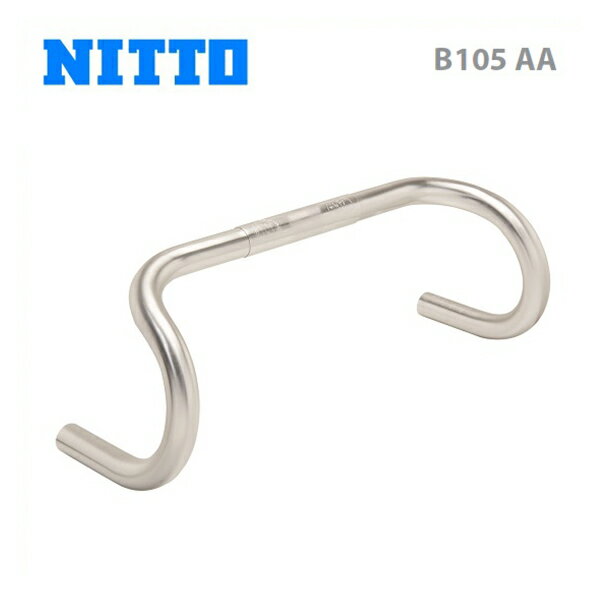 NITTO 日東 ロード アルミハンドルバー B105 AA 25.4mm シルバー