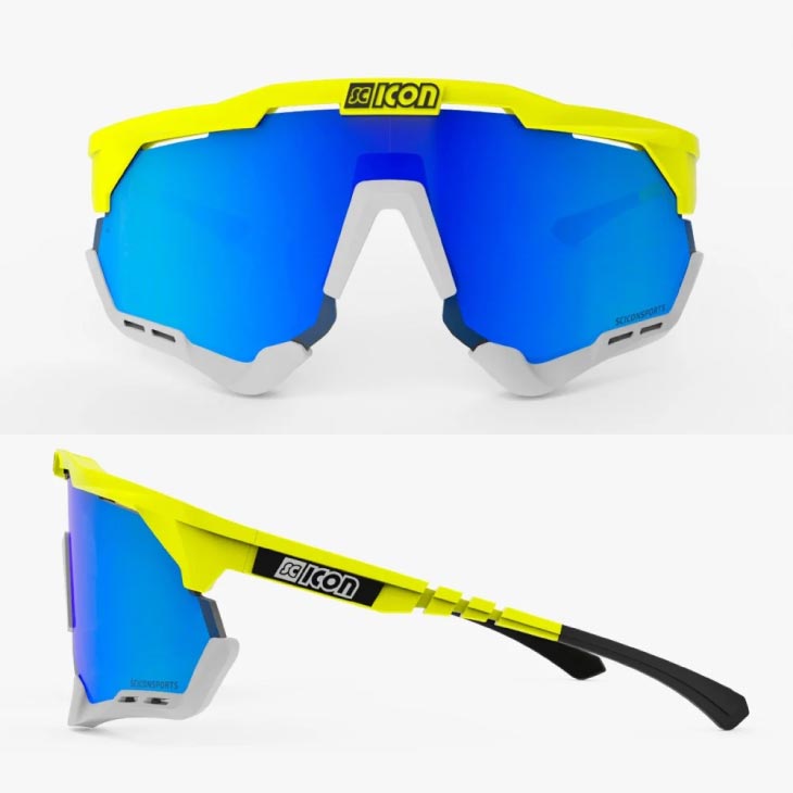 SCICON シーコン AEROSHADE エアロシェード イエローフルオ/マルチミラーブルー(8023848006395)サングラス 2