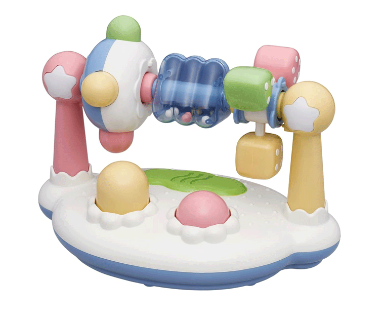 まわしてクルクルサウンド　8171Toyroyal 知育玩具 ベビー 赤ちゃん おもちゃ 音が鳴る 光る 出産お祝い 誕生日プレゼント ギフト