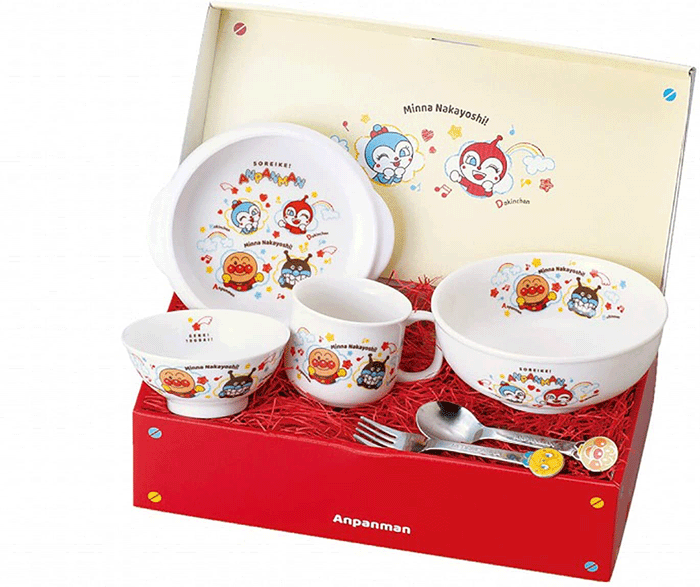 金正陶器 それいけ!アンパンマン 食器 ギフト セット（なかよし）【金正陶器】なかよしシリーズ　子供用食器　食器セットのサムネイル