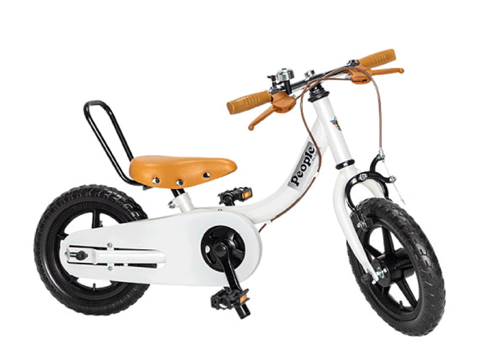 ケッターサイクルll　12インチ　ブルーミングホワイト　YGA339【ピープル】【包装不可】子供用自転車　幼児用自転車　足けりバイク　キックバイク　バランスバイクのサムネイル