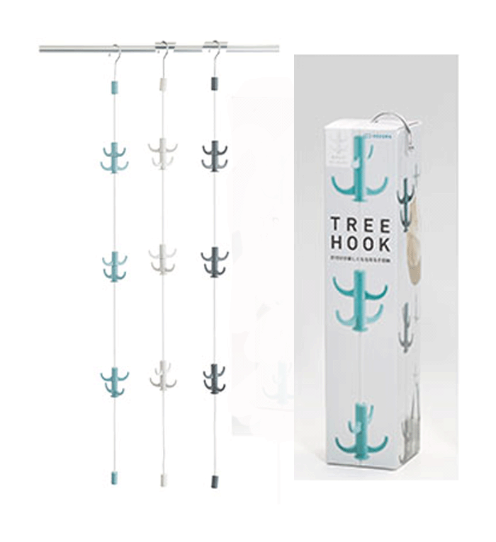 あおぞら ツリーフック【AOZORA】リビング クローゼット 収納 つるす キッズ お片づけ