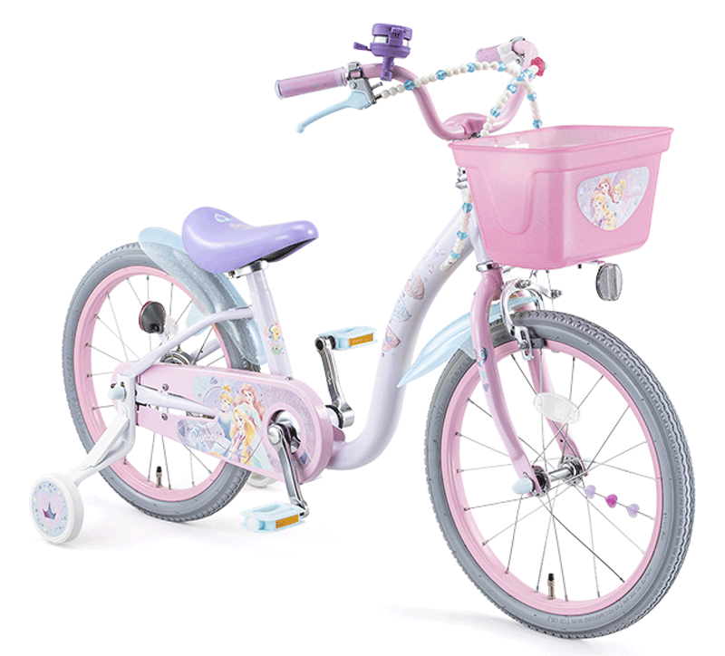 アイデス プリンセス ゆめラブS 16インチ＜完成品＞★今なら自転車カバープレゼント！【包装不可】アイデス ides 子供用自転車 子供用自転車16インチ 幼児用 女の子用 ディズニー16インチのサムネイル