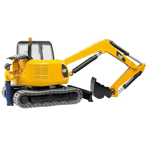 【安心の正規品】　ブルーダー　02466　CAT　ミニショベル（フィギュア付き）　　キャタピラー　【送料無料（北海道・沖縄県除く）】　bruder　シャベル　ユンボ　ブルトーザー　ドイツ製