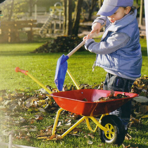 ロリートイズ　キッズバロー　一輪車　プラスチック製　レッド　270859　子供用　バロー　砂遊び　ガーデニング　ドイツ製 2