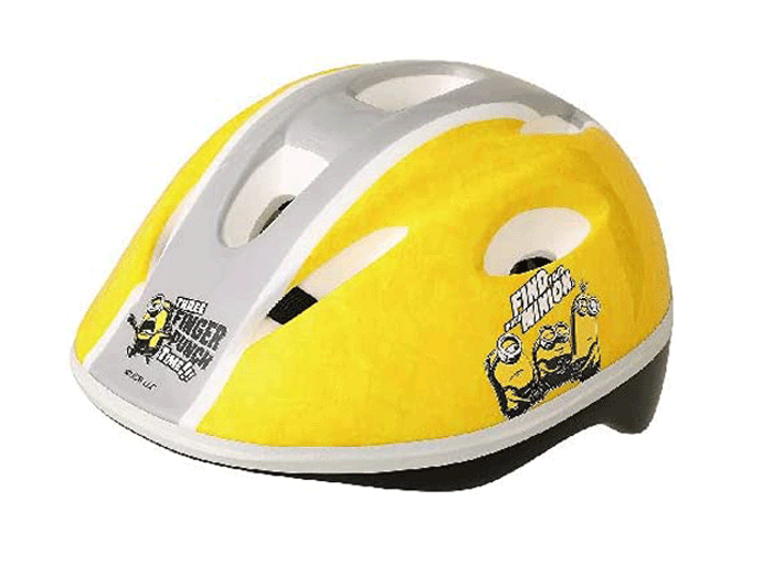 SG対応ヘルメット(Sサイズ) ミニオンズ(フィーバー)【エムアンドエム】M&M 子供用ヘルメット