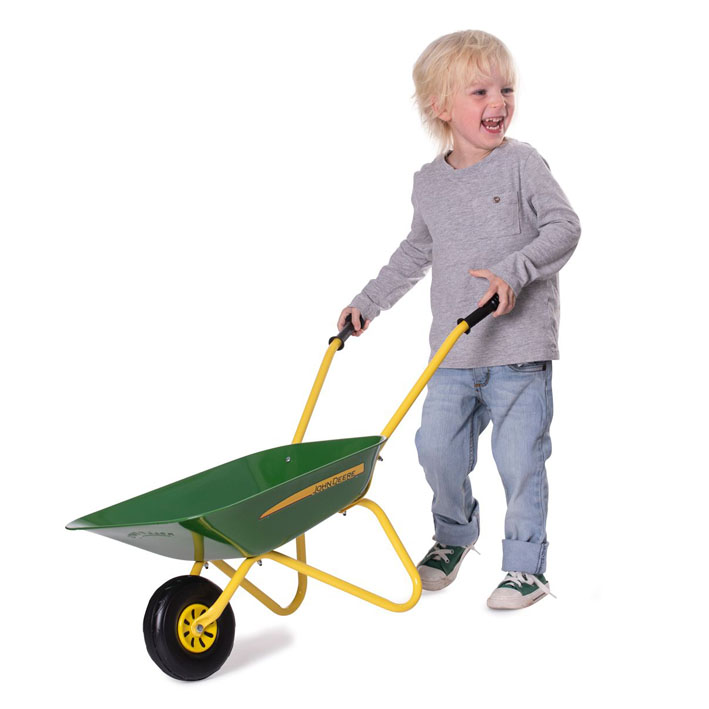 チャイルドヴィーイクルズのロリートイズ John Deere キッズバロー 一輪車 271986【rollytoys】ジョンディアー 子供用一輪車　ガーデニング｜アングル2
