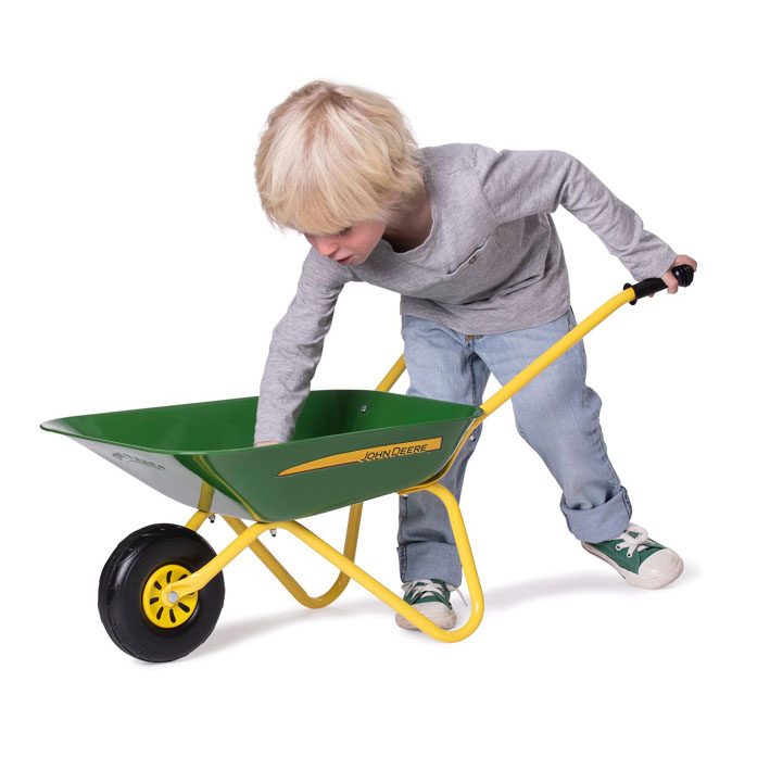 チャイルドヴィーイクルズのロリートイズ John Deere キッズバロー 一輪車 271986【rollytoys】ジョンディアー 子供用一輪車　ガーデニング｜アングル3