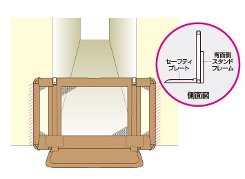 ちょっとおくだけとおせんぼ　Lサイズ　ブラウン【送料無料（北海道・沖縄を除く）クレジットOK!】日本育児　ベビーゲート　柵