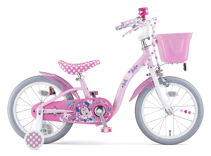 アイデス　ミニーマウスポルカドットS　16インチ ＜完成品＞ ★今なら、自転車カバ...