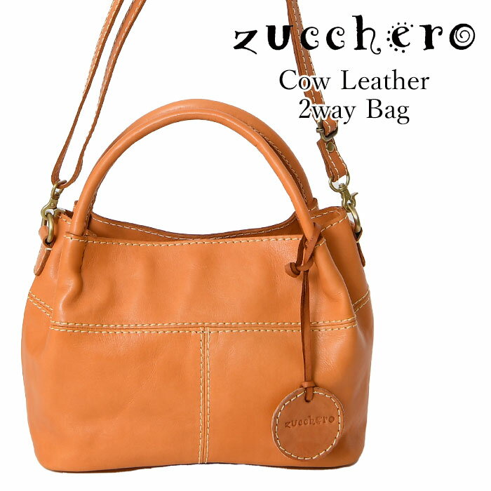 Rakuten - zucchero ズッケロ 送料無料 48797 本革 ヌメ革 2way ハンドバッグ 肩掛け 斜め掛け レディース バッグ レザー ショルダー 牛革 鞄 通勤 カジュアル ショルダーバッグ バッグ