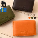 【SALE 30%OFF】moz【モズ】86070 本革 送料無料 エルク ヘラジカ 極小3つ折り 短財布 薄型 スウェーデン 牛革 レザー ウォレット レディース バッグ サイフ 鞄 通勤 旅行 通学 イコカ ピタパ カジュアル 財布 ミニ財布 革(4)