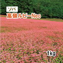 【 緑肥用 ソバ 】 高嶺ルビーNeo 1kg 牧草 放牧 採草 栽培用 飼料用 緑化 種子 タキイ種苗