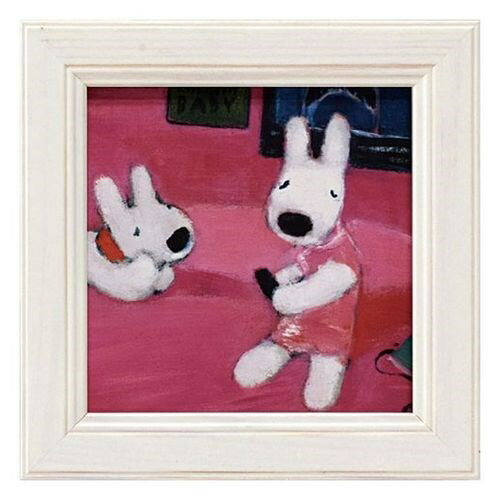 ミニ アート フレーム ビクトリアの部屋 リサとガスパール フレンチ アート お祝い ギフト フランス 絵本 作家 アート 雑貨 取寄品