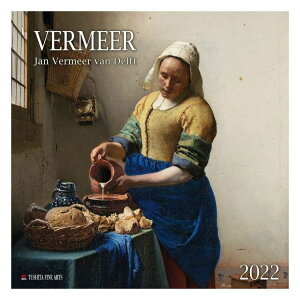 カレンダー 2022 壁掛け JAN VERMEER VAN DELFT ヨハネス フェルメール TUSHITA アート 名画 インテリア 令和4年暦