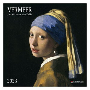 壁掛けカレンダー2023年 2023 Calendar TUSHITA ヨハネス フェルメール JAN VERMEER VAN DELFT アート 名画 インテリア 令和5年暦 予約