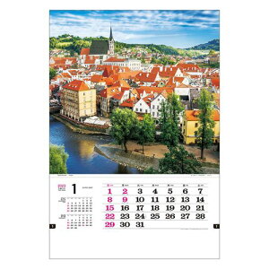 壁掛けカレンダー2023年 2023 Calendar トーハン ハイDX 世界の美 フィルム フォト トーダン 写真 世界風景 インテリア 令和5年暦 予約