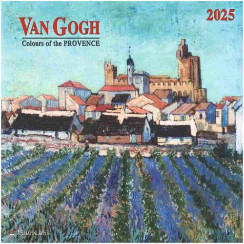 壁掛けカレンダー2025年 2025 Calendar TUSHITA Vincent van Gogh - Colours of the Provence ハートアートコレクション アート 名画 インテリア 令和7年暦