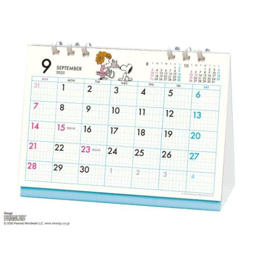 卓上カレンダー2026年 2026Calendar スヌーピー DAYSTATION PEANUTS 卓上 エコタイプ ペンホルダー付き..