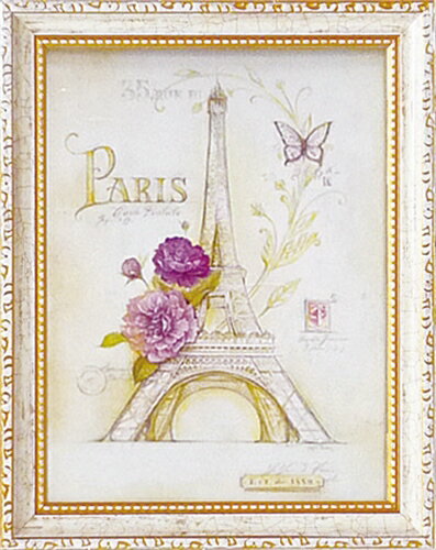 取寄品 アンジェラ スターリング エッフェルタワーローズ ミニゲルアートフレーム プチプラインテリアART