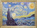 取寄品 フィンセント ファン ゴッホ Starry Night 1889 額付きポスター 名画インテリアアート