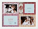 取寄品 フラワーモチーフ 写真立て フォトフレーム 4ウィンドウ ユーパワー 34x26.5x1.5cm 結婚祝い ギフト雑貨グッズ