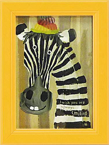 取寄品 武内祐人 カフェ風インテリア 額付きポスター シマ 子供部屋 インテリアグッズ