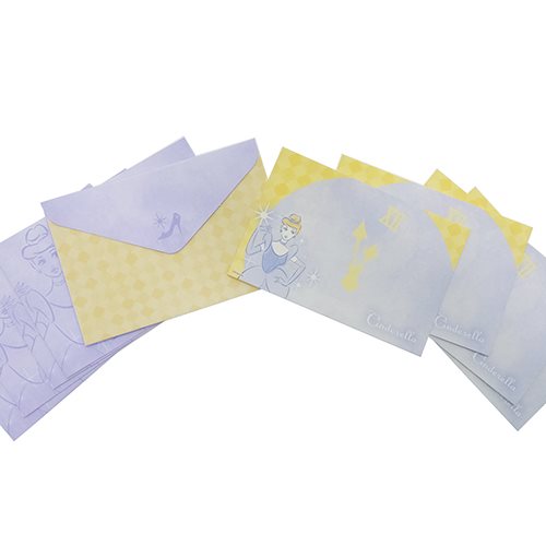 ミニカード&ミニ封筒セット メッセージカード シンデレラディズニープリンセス S&C かわいい 手紙セット メール便可のサムネイル