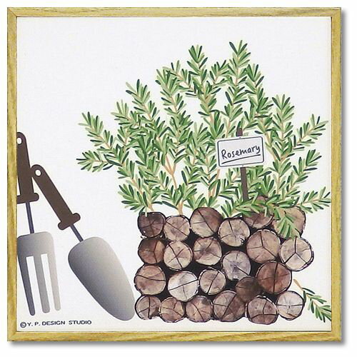 ハーブコレクション モダン キャンバス アート ローズマリー インテリア パネル お洒落 ガーデニング ..