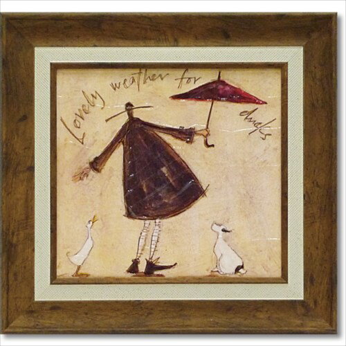 アート フレーム パネル アヒルの好きなお天気 額付き ポスター サム トフト 絵画 ギフト インテリア 雑貨 取寄品