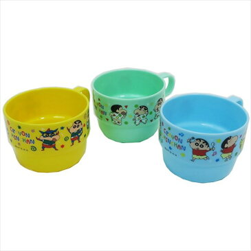 スタッキングカップ 3Pセット しんちゃんいっぱい クレヨンしんちゃん プラカップ ティーズファクトリー 新生活 準備 レジャー アウトドア アニメ