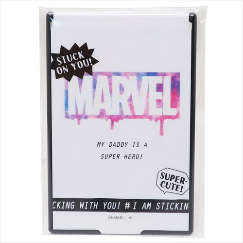 カードミラーM 手鏡 MARVEL グラデロゴ マーベル カミオジャパン 化粧直し 日本製 ベルコモン