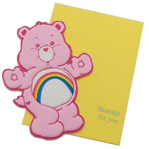 ミニ メッセージカード グリーティング カード ケアベア チアベア APJ 多目的 お祝い ギフトカード メール便可