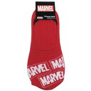 MARVEL 女性用 靴下 レディース フットカバー ボックスロゴ レッド マーベル スモールプラネット パンプスソックス メール便可 MARVELCorner ベルコモン