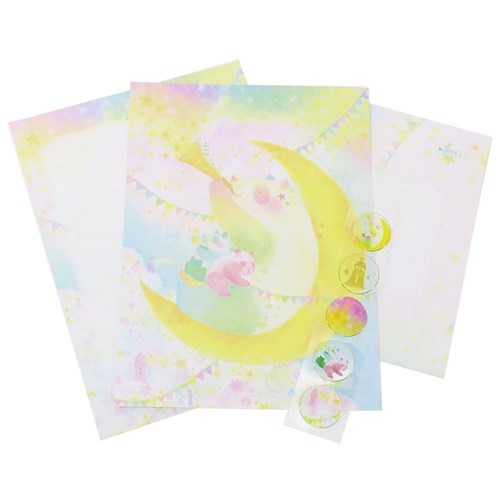 レターセット 可愛い 封筒 便箋 セット レターセット 吉田麻乃 ゆめいろパンダ クローズピン 便箋&封筒&シール ガーリーイラスト 手紙セット メール便可 ベ...