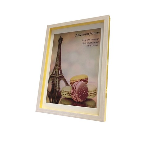 Macaron frame ޥ ե졼 եȥե졼 Yellow A4(B5ޥå)  23.3x32x2.5cm ޥåդ ե ƥꥢ  ٥륳