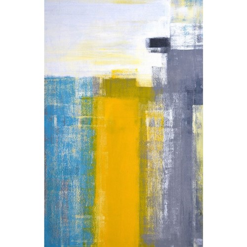 Art Panel _ A[g A[gpl Teal and Yellow Abstract Art Painting H t[X Mtg CeA i xR