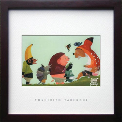 Yoshihito Takeuchi 動物 アート 武内祐人 Square Frame 美工社 額装品 ギフト 装飾インテリア 取寄品 ベルコモン