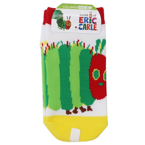キッズ ソックス 子供用 靴下 はらぺこあおむし ファット エリックカール ナカジマコーポレーション 13-18cm プチギフト 絵本 メール便可