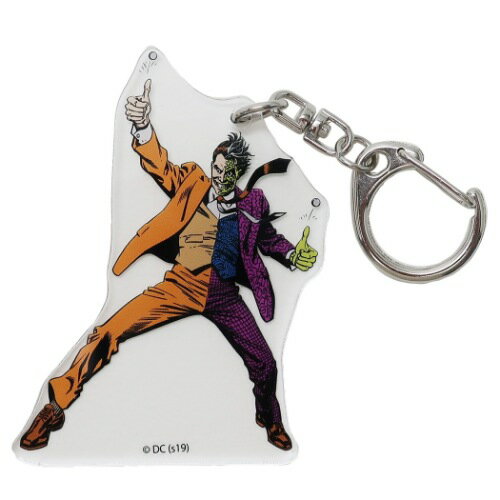 バットマン ダイカット アクリルキーホルダー キーリング トゥーフェイス DCコミック スモールプラネッ..