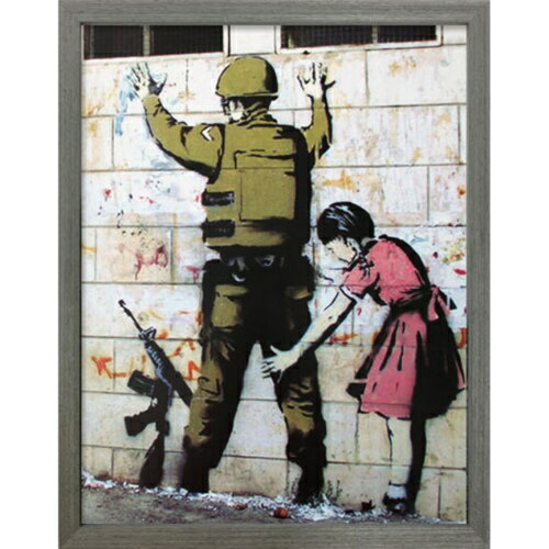  Banksy A[gt[ oNV[ Girl Searching Soldier H IBA-61731 30.5x38x3.2cm ztCeA i