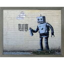 送料無料 Banksy アートフレーム バンクシー Robot 美工社 IBA-61732 38x30.5x3.2cm 額付きインテリア 取寄品