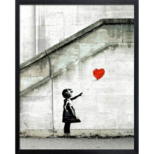 Banksy アートフレーム バンクシー Red Balloon 美工社 IBA-61736 額付きインテリア 取寄品