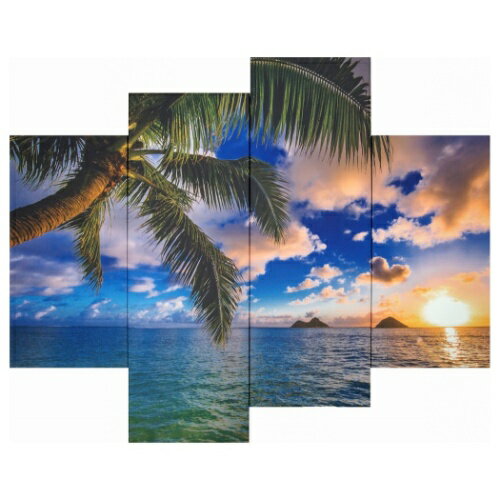  Bello Canvas Art ʐ^ A[g LoXA[g Beautiful Lanikai (4Zbg) H IPT-61745 30x60cmx2 30x90x2 t[XCeA i