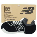 メンズ スニーカーソックス 男性用 靴下 ニューバランス ブラック new balance レンフロジャパン 25-27cm プレゼント スポーツブランド