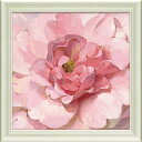 ブラッシング ピオニー フラワーアート ダンフイ ナイ DN-12031 52.5x52.5cm ギフト 絵画 額付きポスターインテリア 取寄品