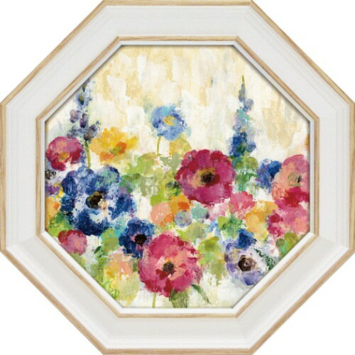 八角 ミニゲル アートフレーム フラワー アート シルビア ヴァシレヴァ サンシャイン フィールド フラワー SV-02556 19.5x19.5cm 花 ギフ...